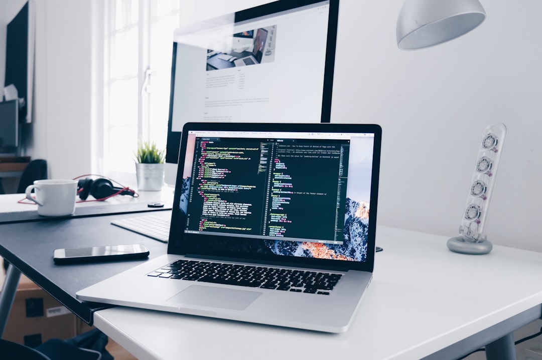 Code on a MacBook screen